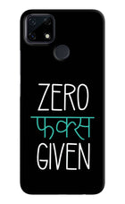 Zero Fucks Given Realme Narzo 30A Hard Case Back Cover by Casekaro
