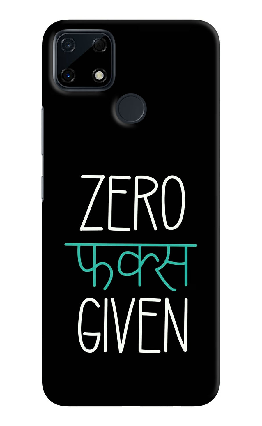 Zero Fucks Given Realme Narzo 30A Back Cover, Hard case