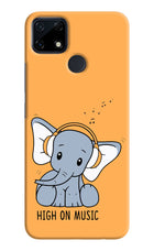 High On Music Realme Narzo 30A Hard Case Back Cover by Casekaro