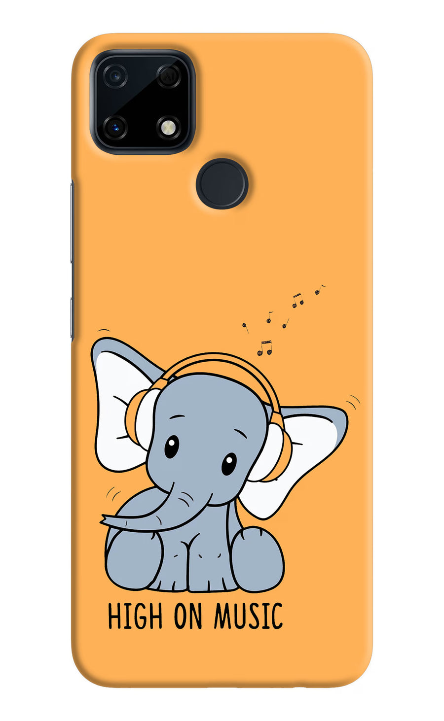 High On Music Realme Narzo 30A Back Cover, Hard case