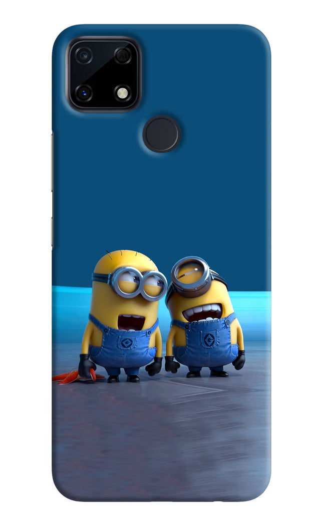 Minion Laughing Realme Narzo 30A Hard Case Back Cover by Casekaro