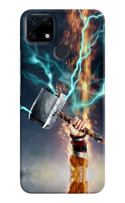 Thor Hammer Mjolnir Realme Narzo 30A Hard Case Back Cover by Casekaro