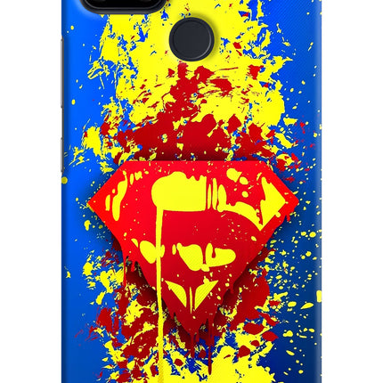 Superman logo Realme Narzo 30A Hard Case Back Cover by Casekaro
