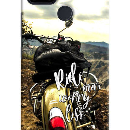Ride More Worry Less Realme Narzo 30A Hard Case Back Cover by Casekaro