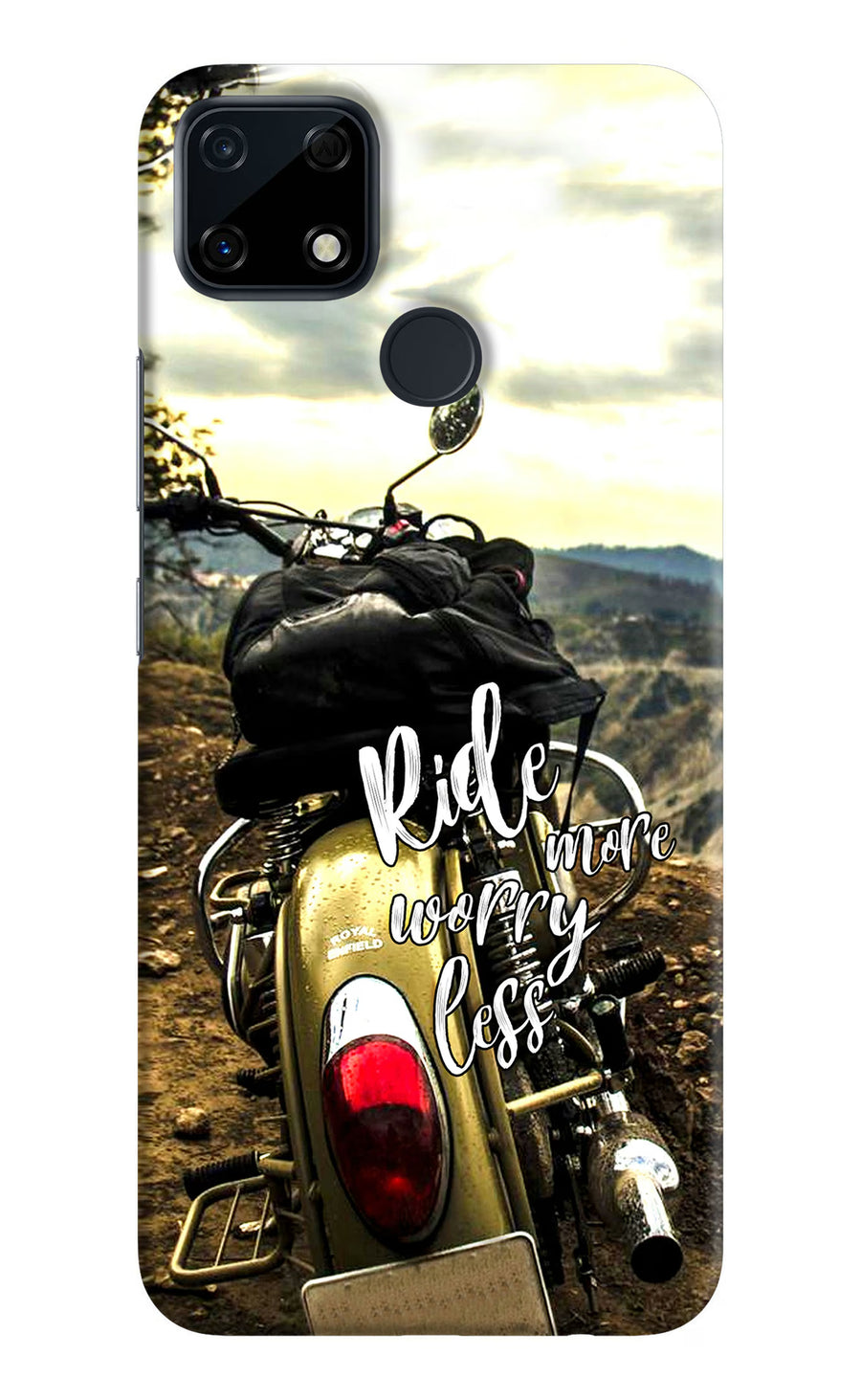 Ride More Worry Less Realme Narzo 30A Back Cover, Hard case