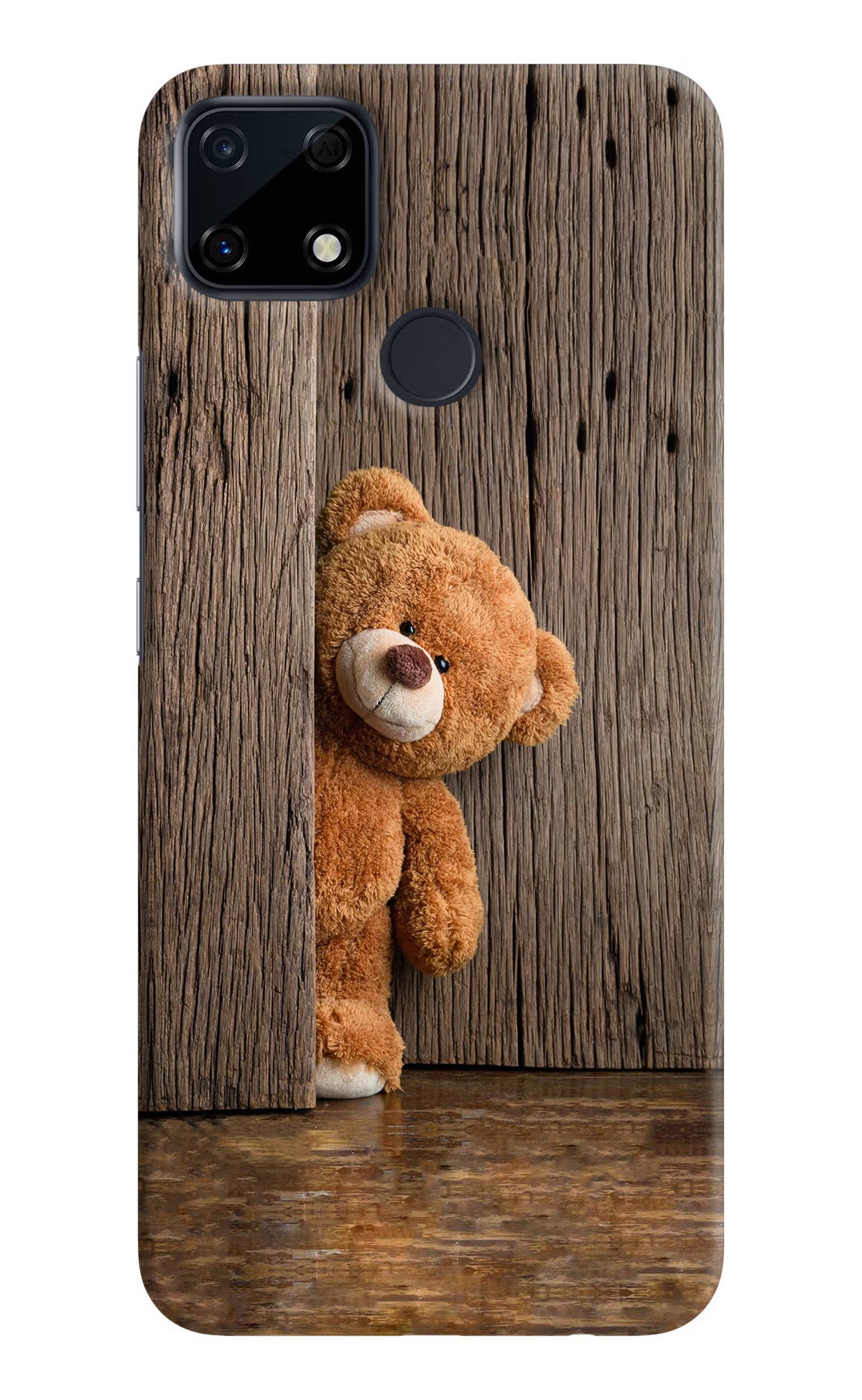 Teddy Wooden Realme Narzo 30A Hard Case Back Cover by Casekaro