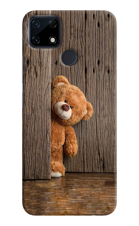 Teddy Wooden Realme Narzo 30A Hard Case Back Cover by Casekaro