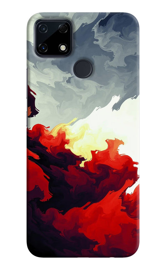 Fire Cloud Realme Narzo 30A Hard Case Back Cover by Casekaro