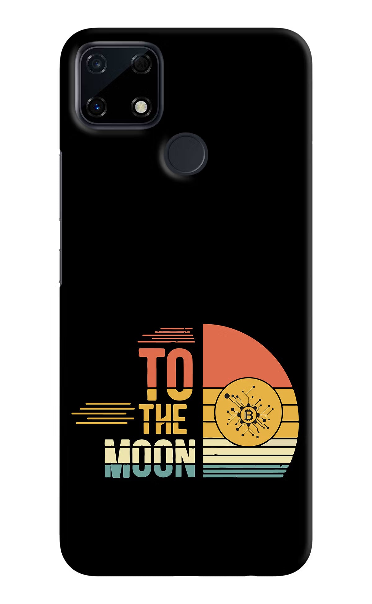 To the Moon Realme Narzo 30A Hard Case Back Cover by Casekaro