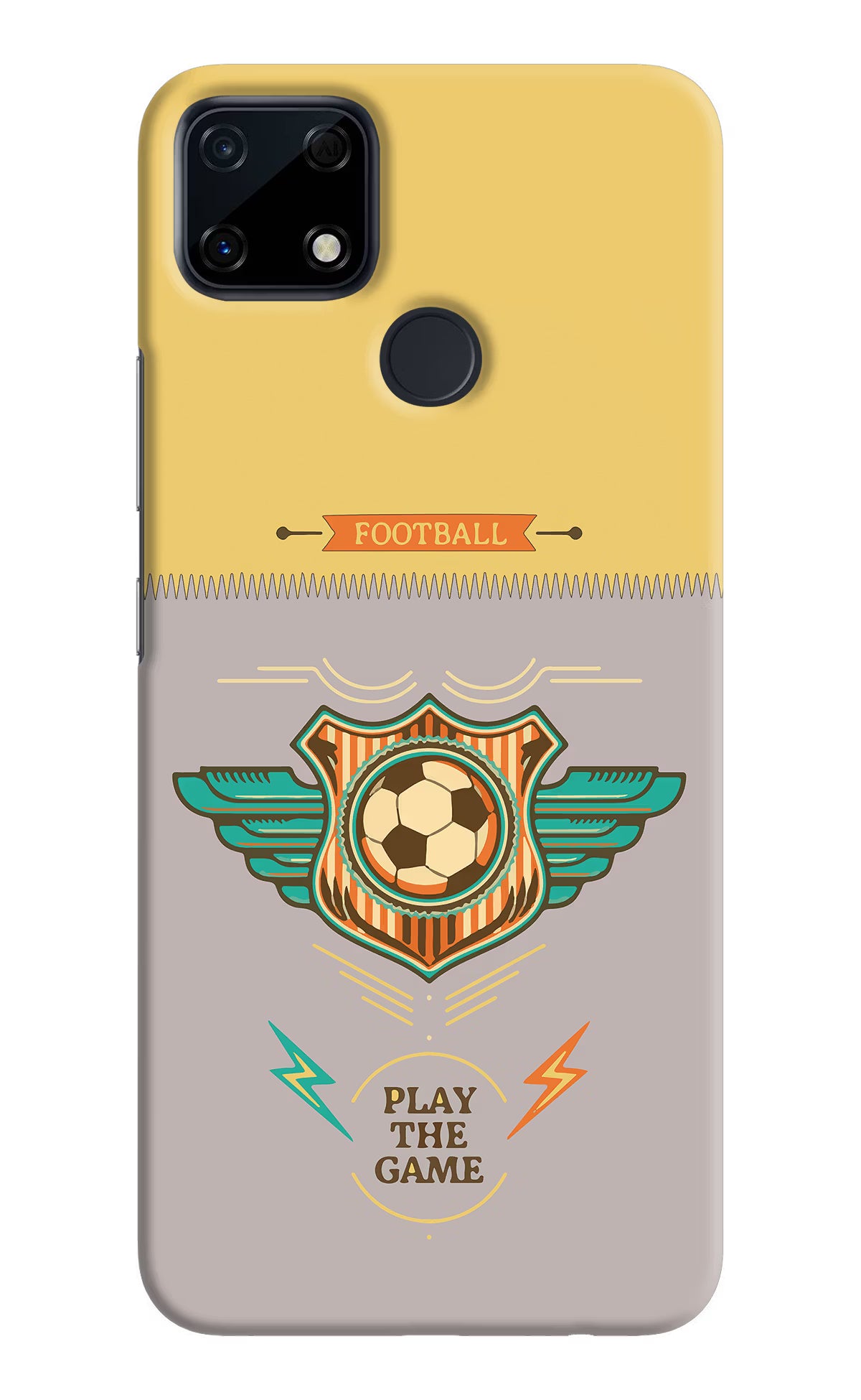 Football Realme Narzo 30A Hard Case Back Cover by Casekaro