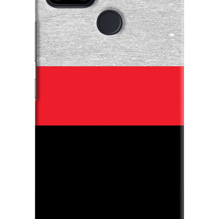Tri Color Pattern Realme Narzo 30A Hard Case Back Cover by Casekaro