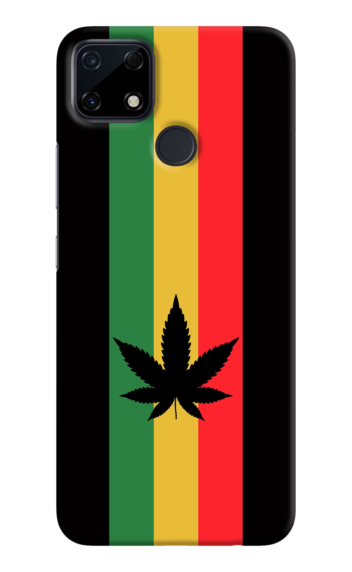 Weed Flag Realme Narzo 30A Hard Case Back Cover by Casekaro