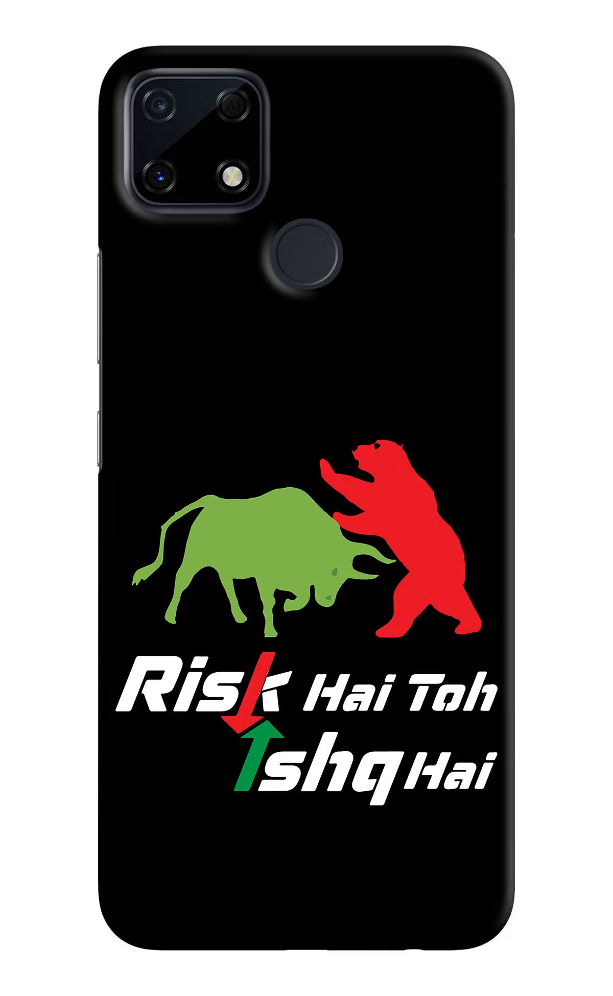 Risk Hai Toh Ishq Hai Realme Narzo 30A Hard Case Back Cover by Casekaro