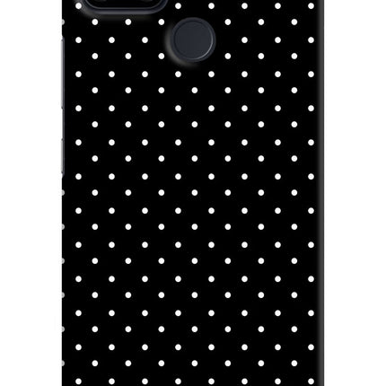 White Dots Realme Narzo 30A Hard Case Back Cover by Casekaro