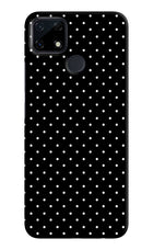 White Dots Realme Narzo 30A Hard Case Back Cover by Casekaro