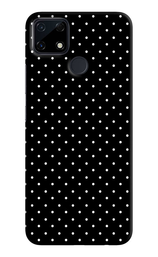 White Dots Realme Narzo 30A Hard Case Back Cover by Casekaro
