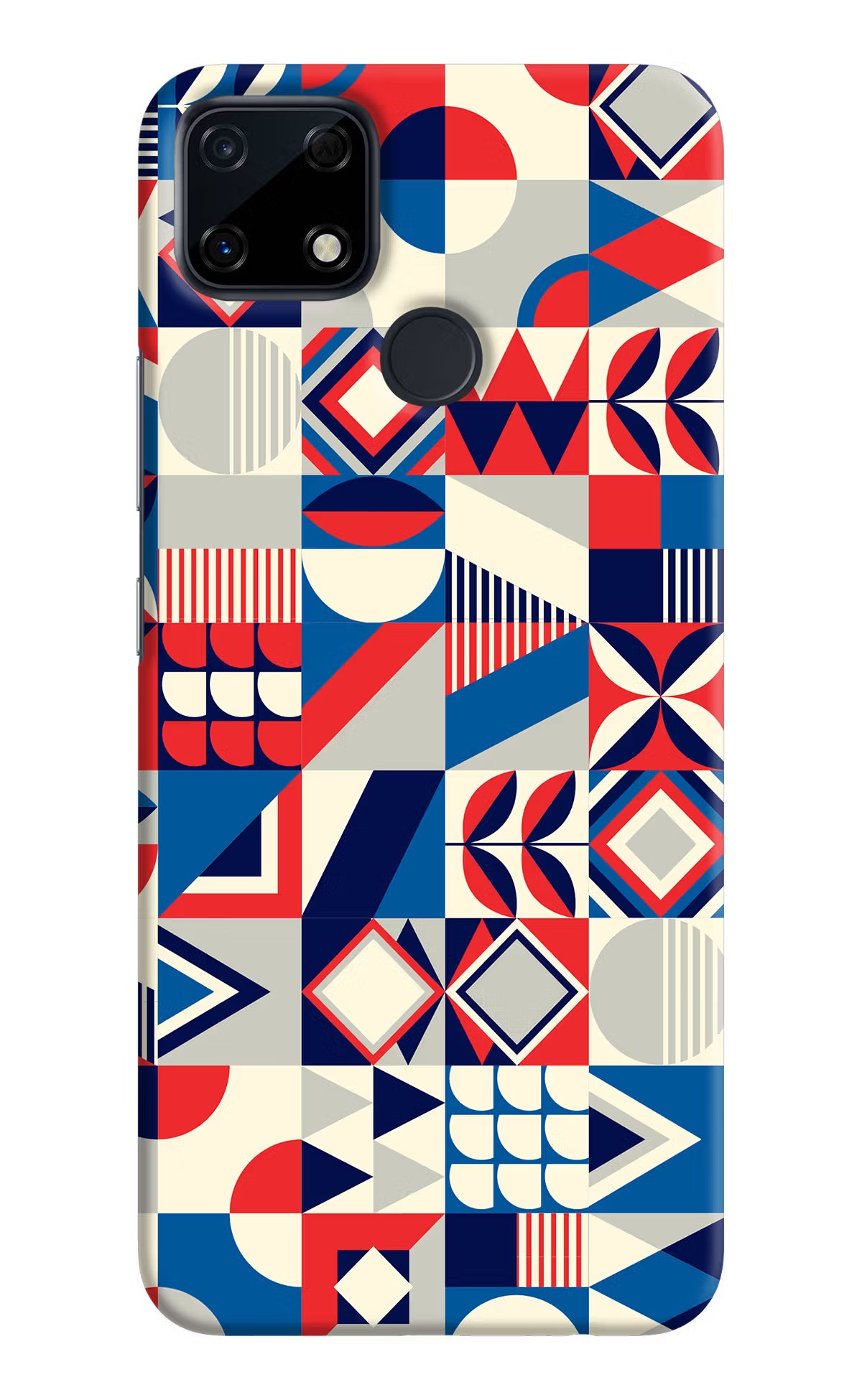 Colorful Pattern Realme Narzo 30A Hard Case Back Cover by Casekaro