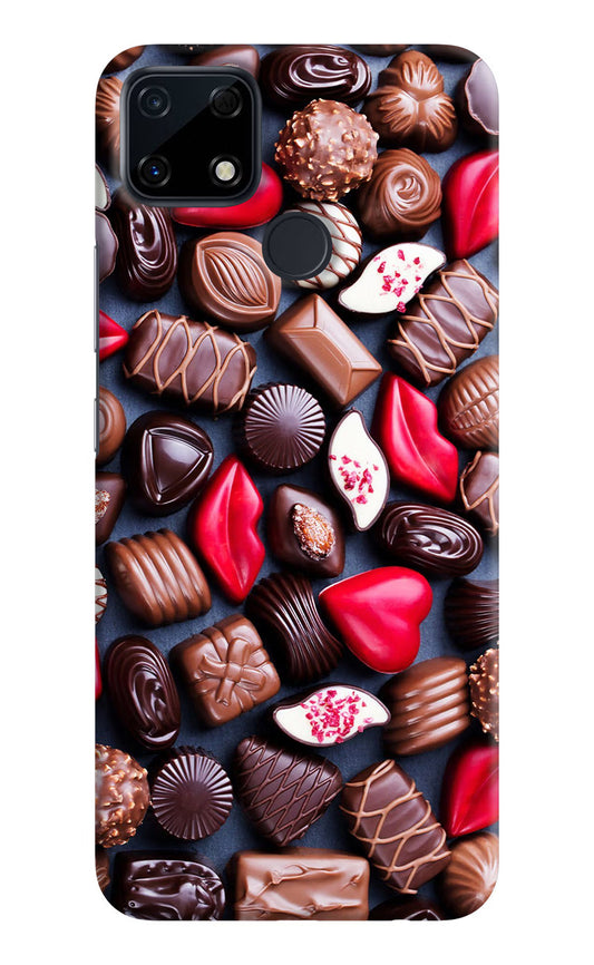 Chocolates Realme Narzo 30A Hard Case Back Cover by Casekaro