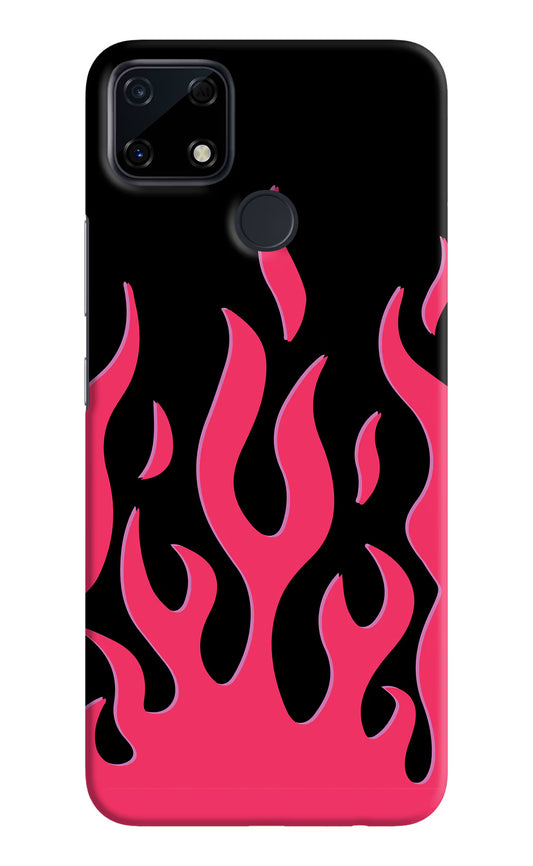 Fire Flames Realme Narzo 30A Hard Case Back Cover by Casekaro