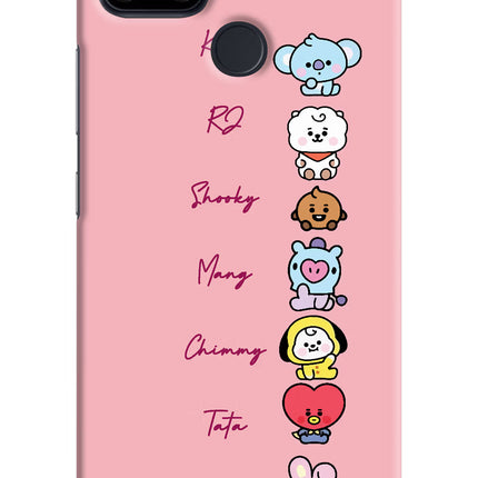 BTS names Realme Narzo 30A Hard Case Back Cover by Casekaro