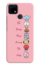 BTS names Realme Narzo 30A Hard Case Back Cover by Casekaro