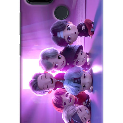 BTS Chibi Realme Narzo 30A Hard Case Back Cover by Casekaro