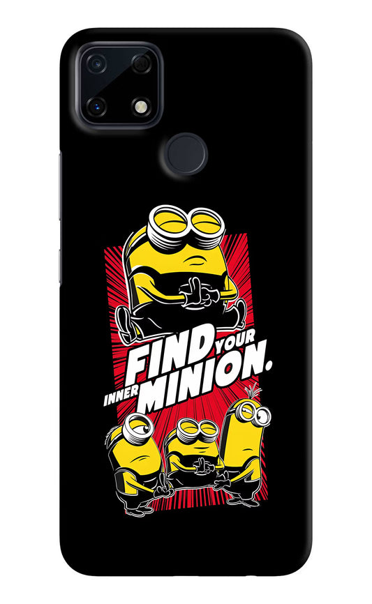 Find your inner Minion Realme Narzo 30A Hard Case Back Cover by Casekaro