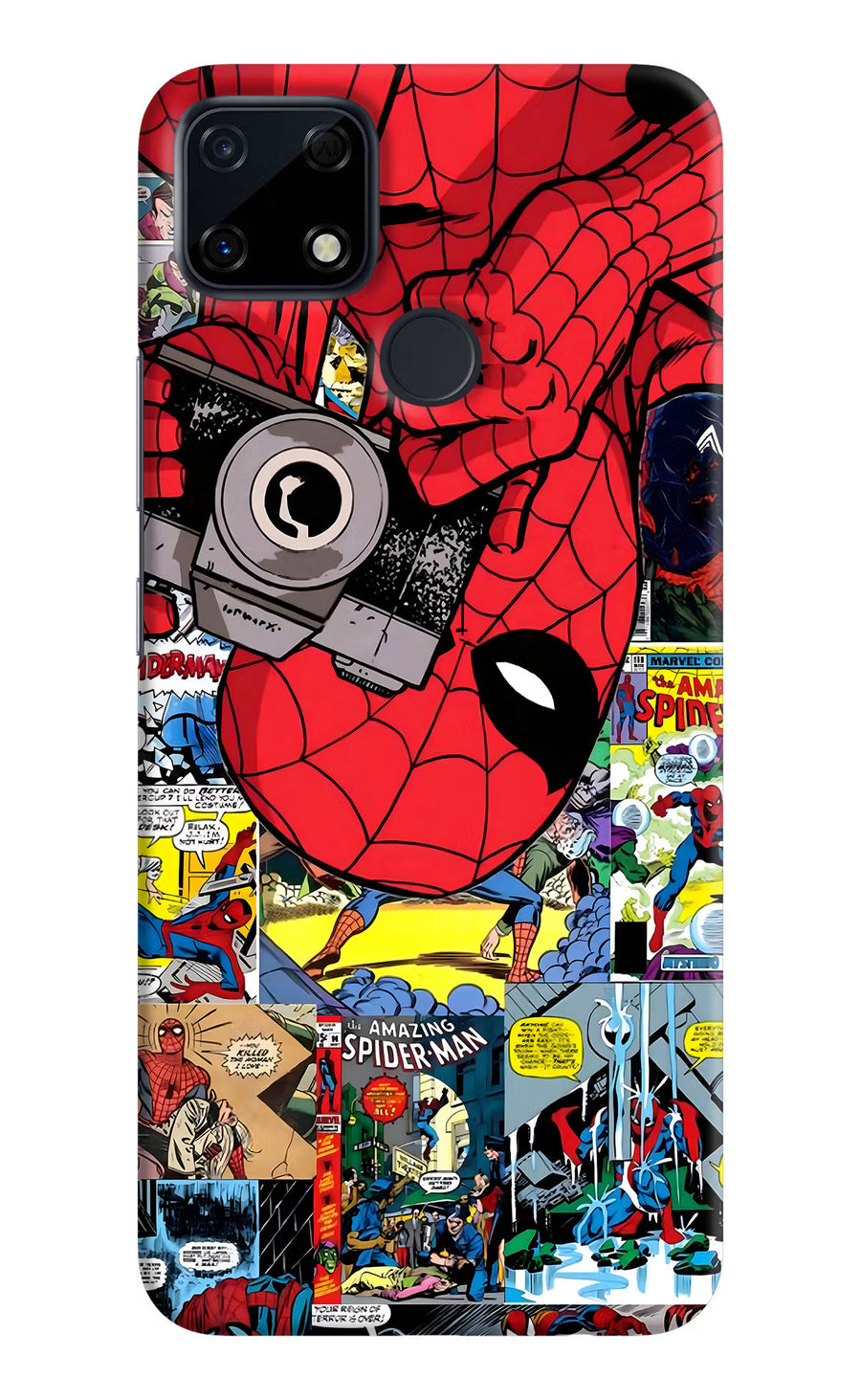 Spider Man Realme Narzo 30A Back Cover, Hard case