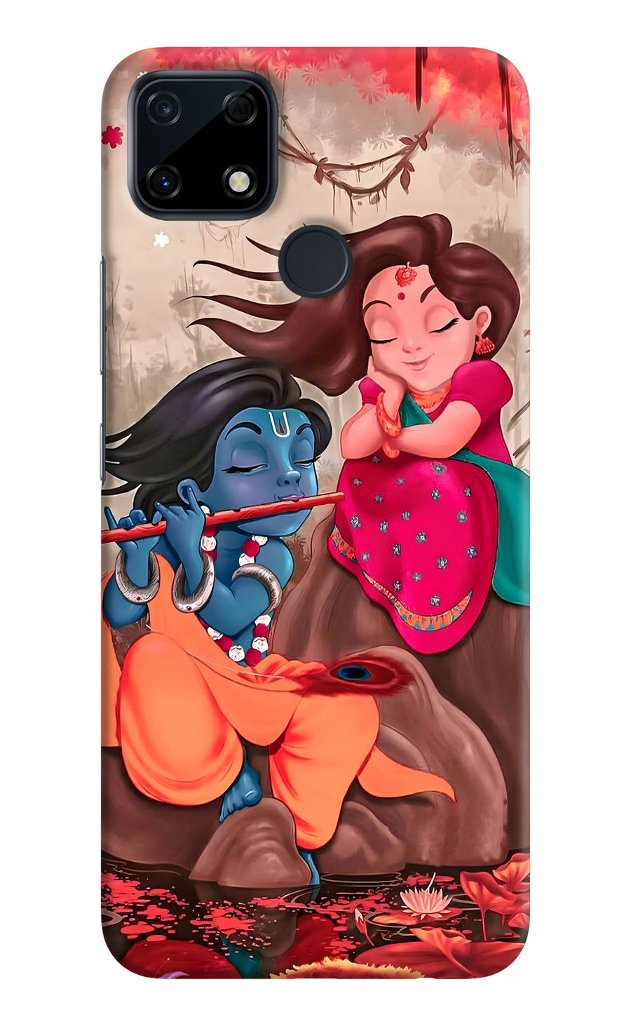 Radhe Krishna Realme Narzo 30A Back Cover, Hard case