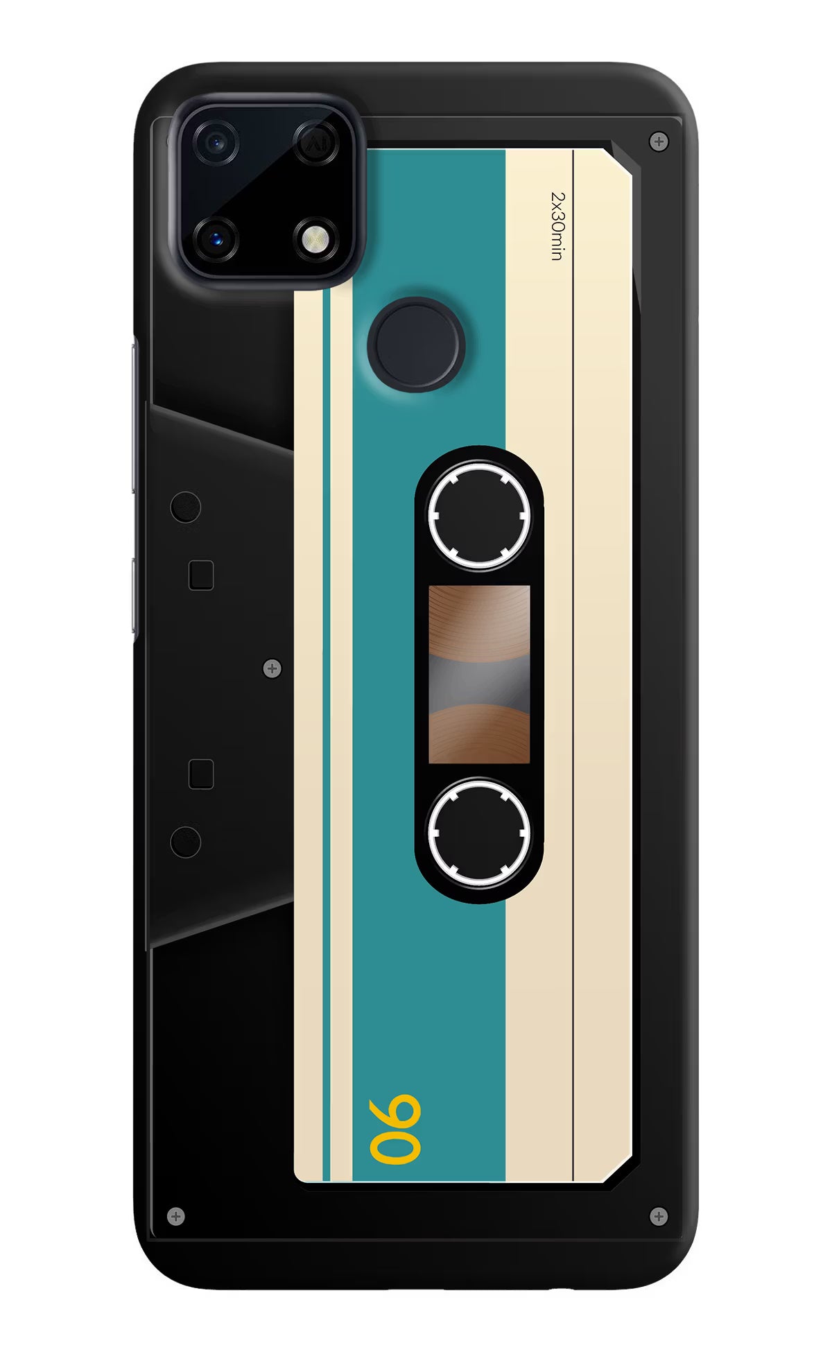 Cassette Realme Narzo 30A Hard Case Back Cover by Casekaro