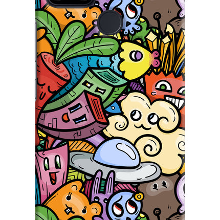 Veggie Doodle Realme Narzo 30A Hard Case Back Cover by Casekaro