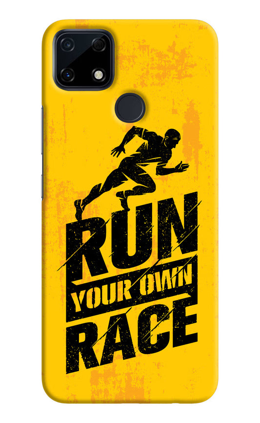 Run Your Own Race Realme Narzo 30A Hard Case Back Cover by Casekaro
