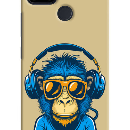 Monkey Headphone Realme Narzo 30A Hard Case Back Cover by Casekaro