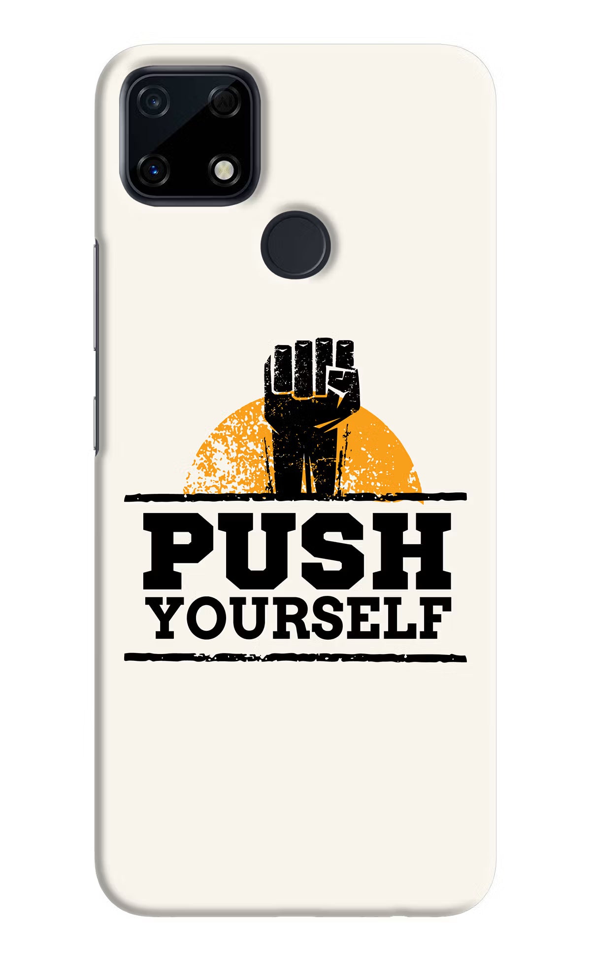 Push Yourself Realme Narzo 30A Hard Case Back Cover by Casekaro