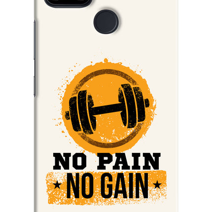 No Pain No Gain Realme Narzo 30A Hard Case Back Cover by Casekaro