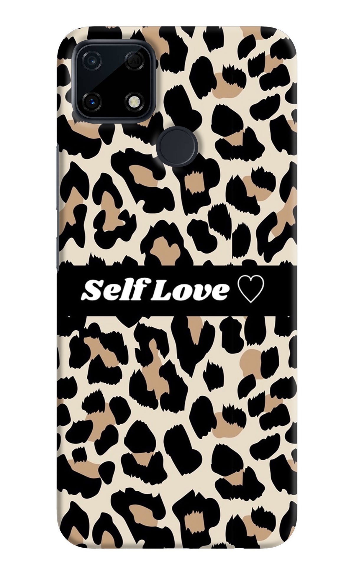 Leopard Print Self Love Realme Narzo 30A Back Cover