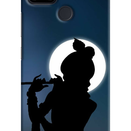 Shri Krishna Silhouette Realme Narzo 30A Hard Case Back Cover by Casekaro