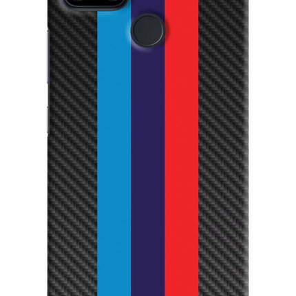 BMW Stripes Pattern Realme Narzo 30A Hard Case Back Cover by Casekaro