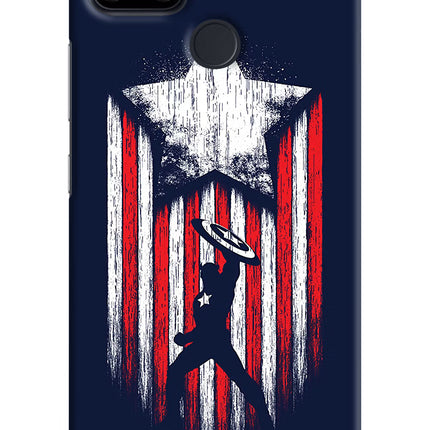Captain America Marvel Art Realme Narzo 30A Hard Case Back Cover by Casekaro