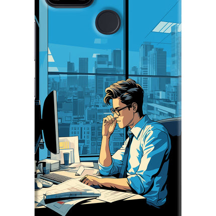 Focused Hustler (AI Generated) Realme Narzo 30A Hard Case Back Cover by Casekaro