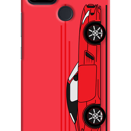 Red Velocity Realme Narzo 30A Hard Case Back Cover by Casekaro
