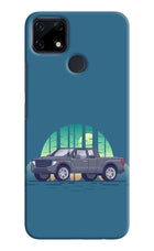 Retro Garage Vibe Realme Narzo 30A Hard Case Back Cover by Casekaro