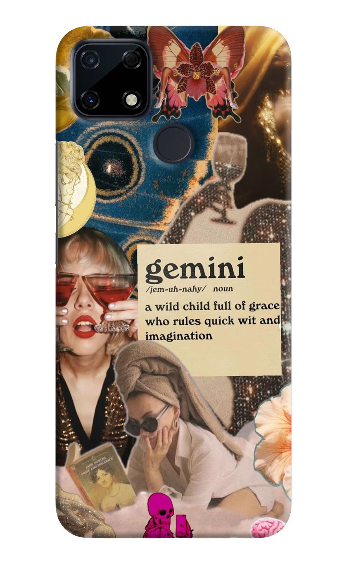 Gemini Zodiac Realme Narzo 30A Hard Case Back Cover by Casekaro