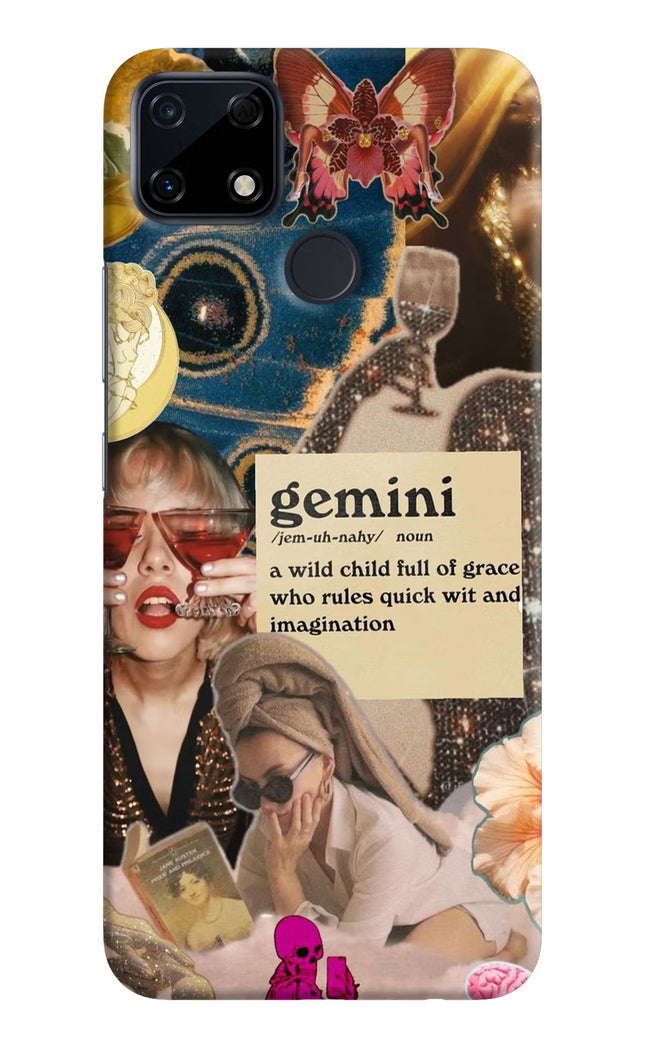 Gemini Zodiac Realme Narzo 30A Hard Case Back Cover by Casekaro