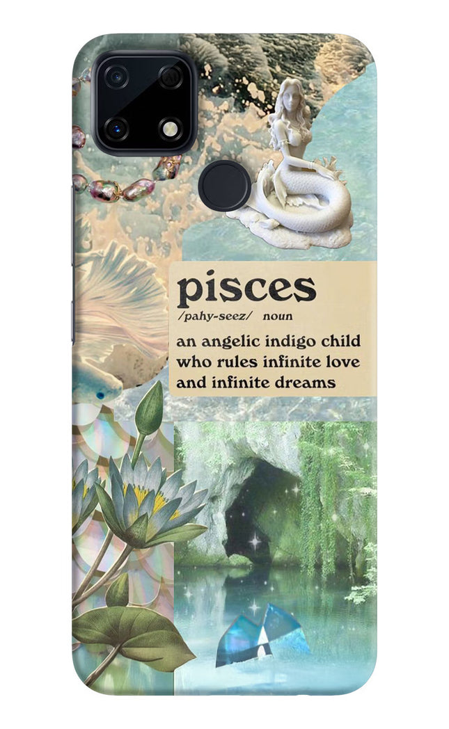 Pisces Zodiac Realme Narzo 30A Hard Case Back Cover by Casekaro