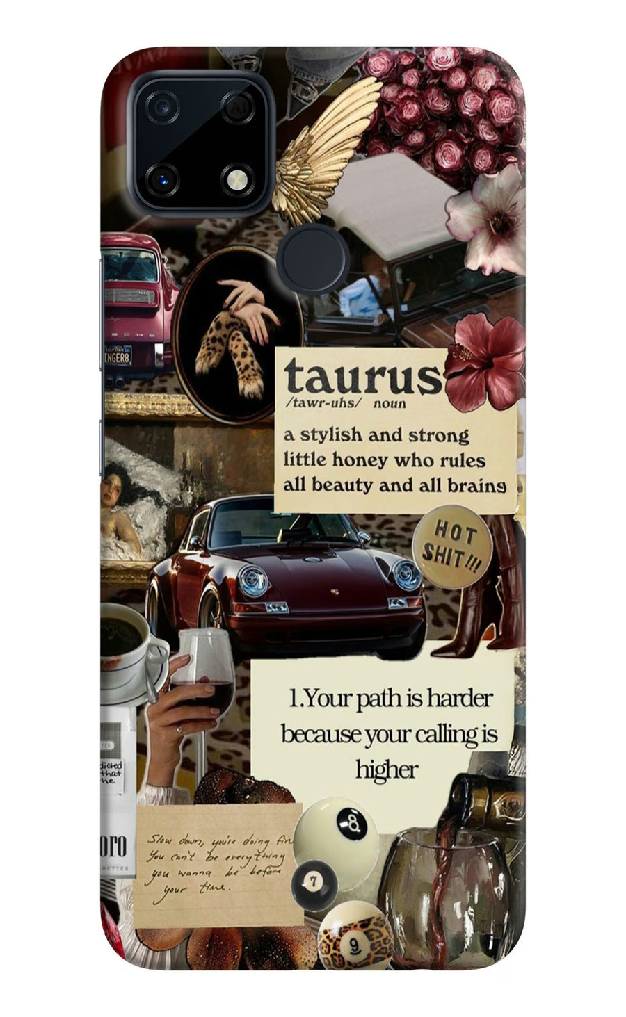 Taurus Zodiac Realme Narzo 30A Back Cover, Hard case