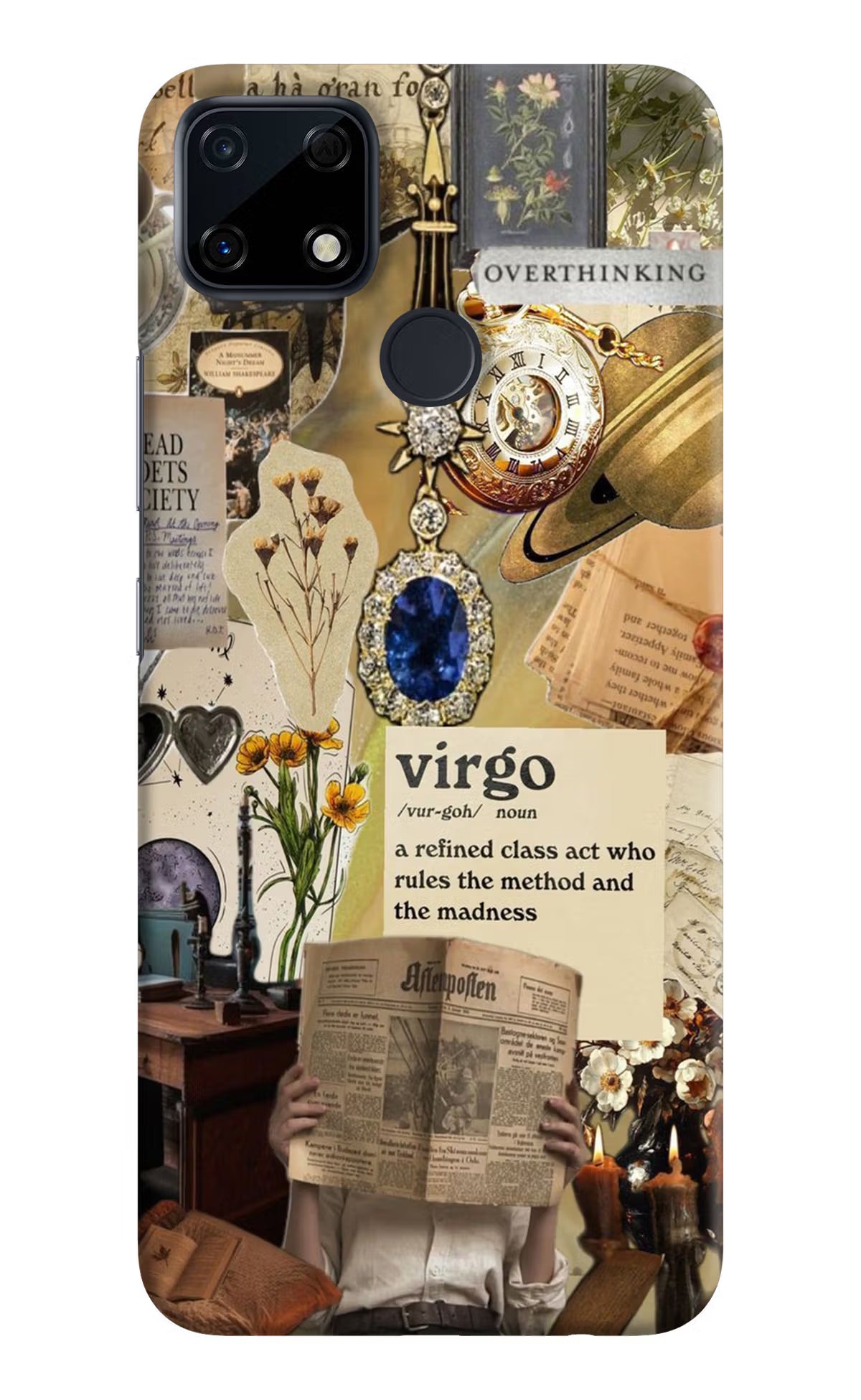 Virgo Zodiac Realme Narzo 30A Hard Case Back Cover by Casekaro