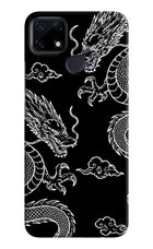 Twin Dragons Realme Narzo 30A Hard Case Back Cover by Casekaro