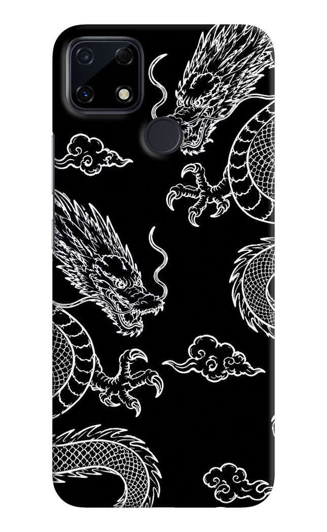 Twin Dragons Realme Narzo 30A Hard Case Back Cover by Casekaro