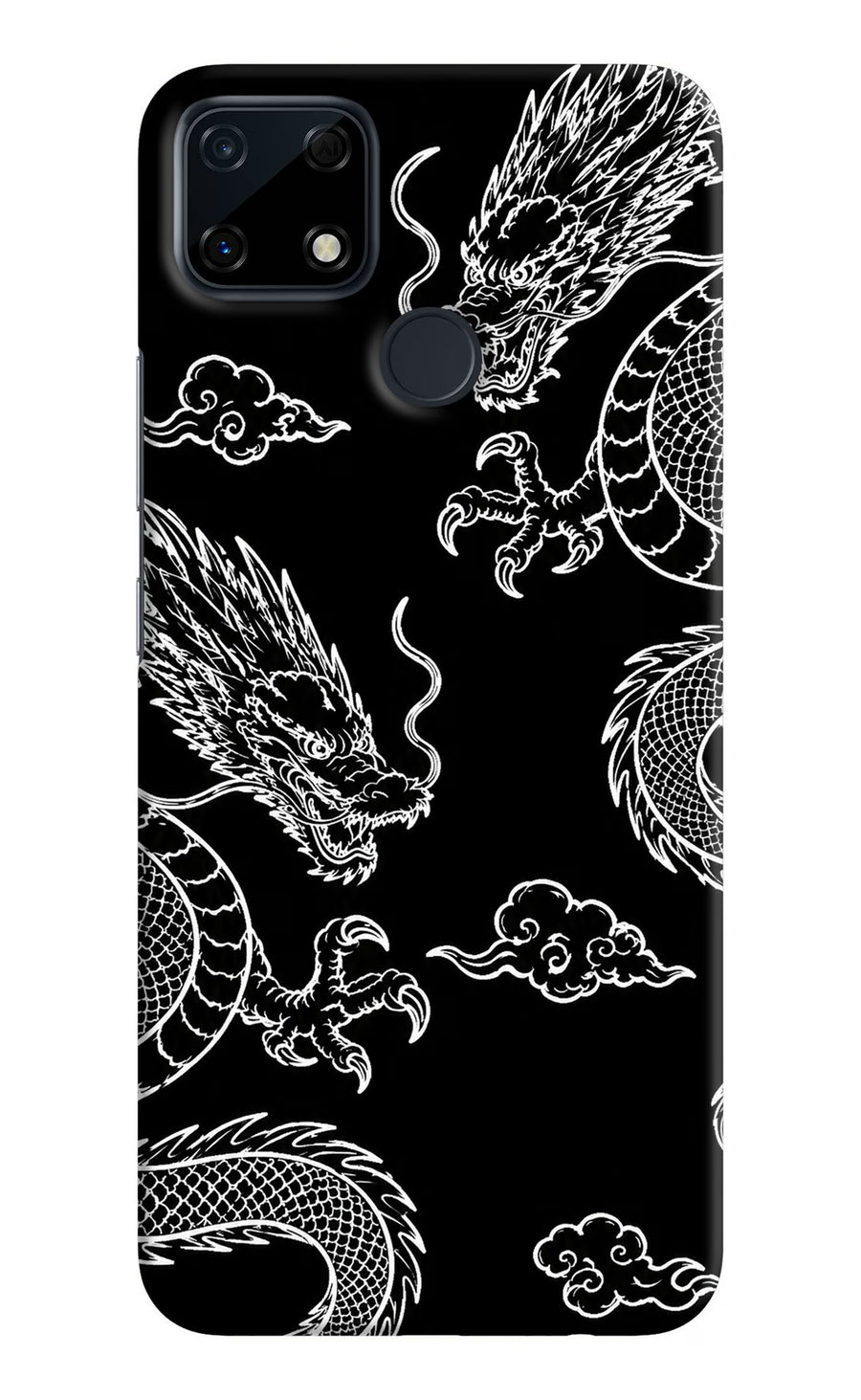 Twin Dragons Realme Narzo 30A Back Cover, Hard case